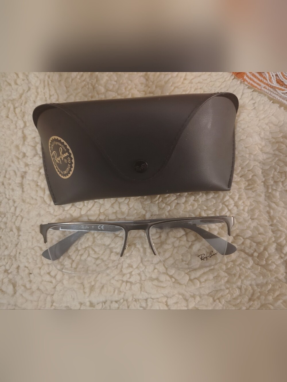 Ray-Ban Men’s Rectangular Eyeglasses in Gray